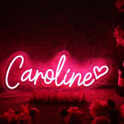 Caroline Red Led Neon Sign - Shineneon