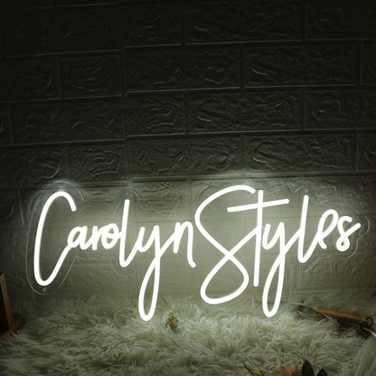 Carolyn Styles White Led Neon Sign - Shineneon
