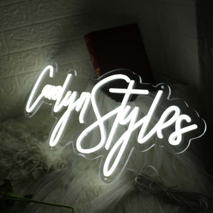 Carolyn Styles White Led Neon Sign - Shineneon