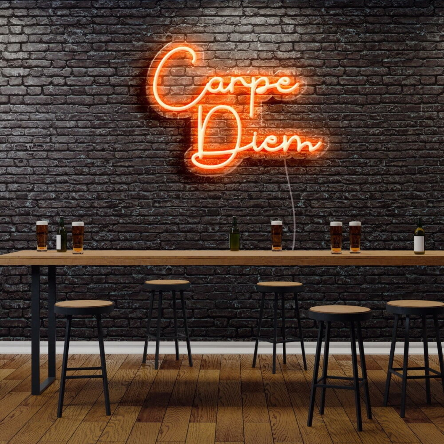 Carpe Diem Neon Sign For Motivational And Inspirational Spaces | Shineneon