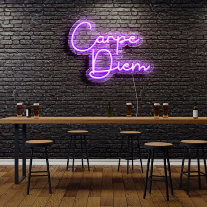 Carpe Diem Neon Sign For Motivational And Inspirational Spaces | Shineneon