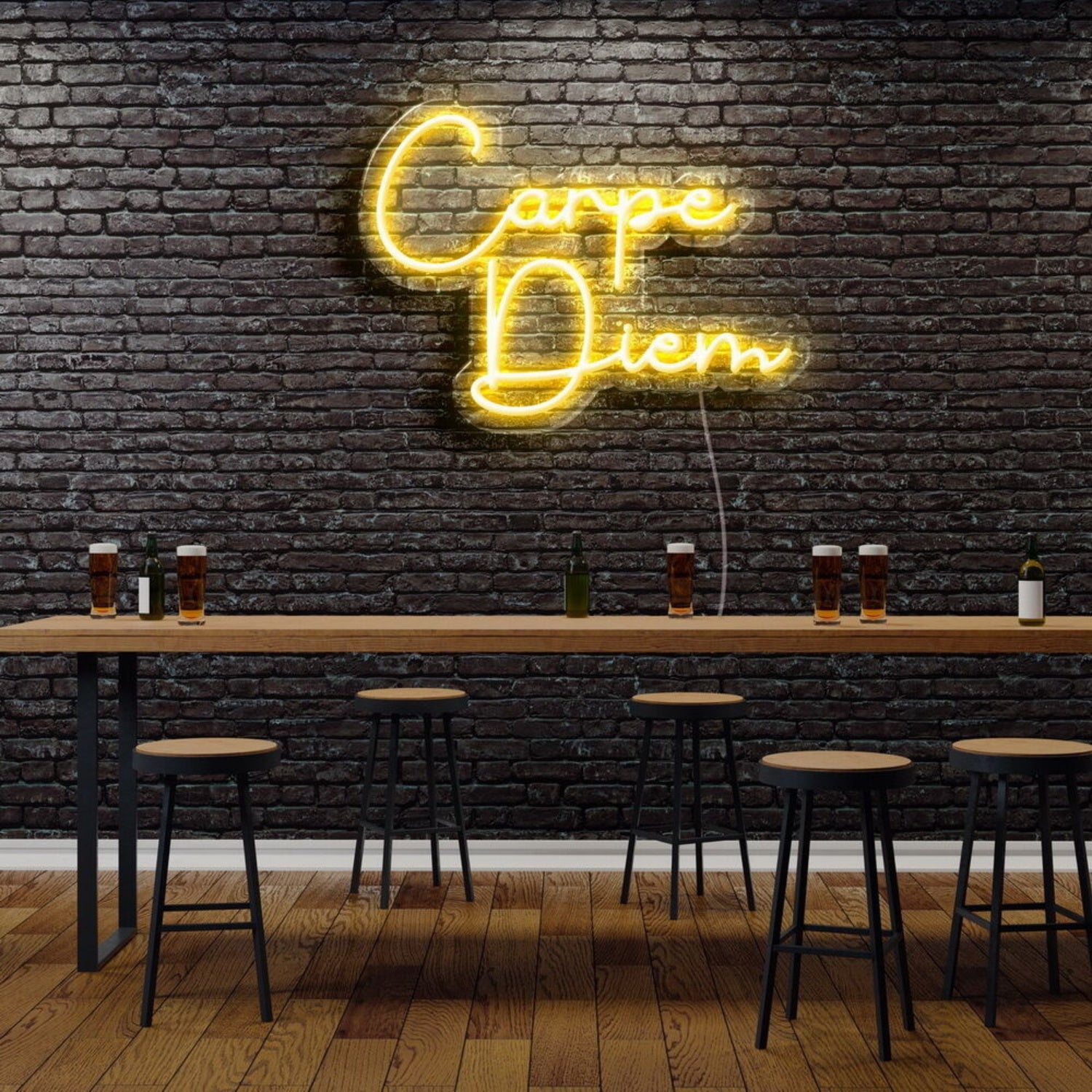 Carpe Diem Neon Sign For Motivational And Inspirational Spaces | Shineneon