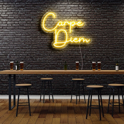 Carpe Diem Neon Sign For Motivational And Inspirational Spaces | Shineneon