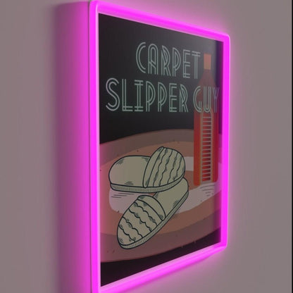 Carpet Slipper Guy Alcoholics Rgb Led Neon Sign - Shineneon