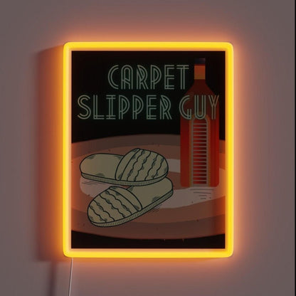 Carpet Slipper Guy Alcoholics Rgb Led Neon Sign - Shineneon