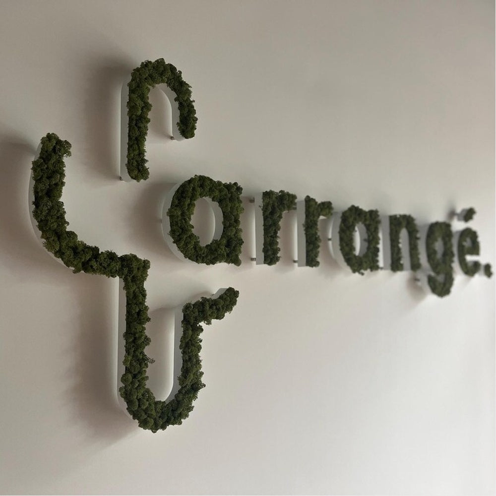 Carrage 3D Moss Letter Sign