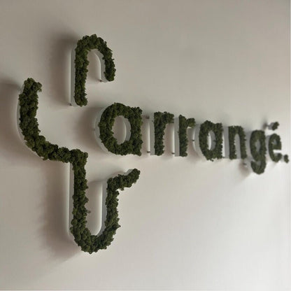 Carrage 3D Moss Letter Sign - Shineneon
