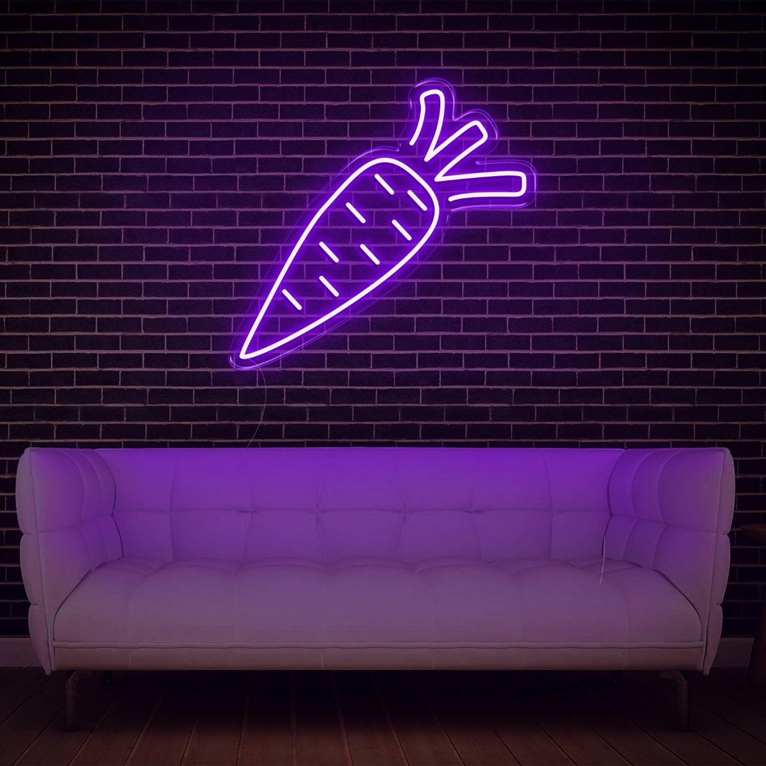 Carrot Led Neon Sign Warm Yellow Cartoon Indoor Decor For Home Cafe Studio | Shineneon