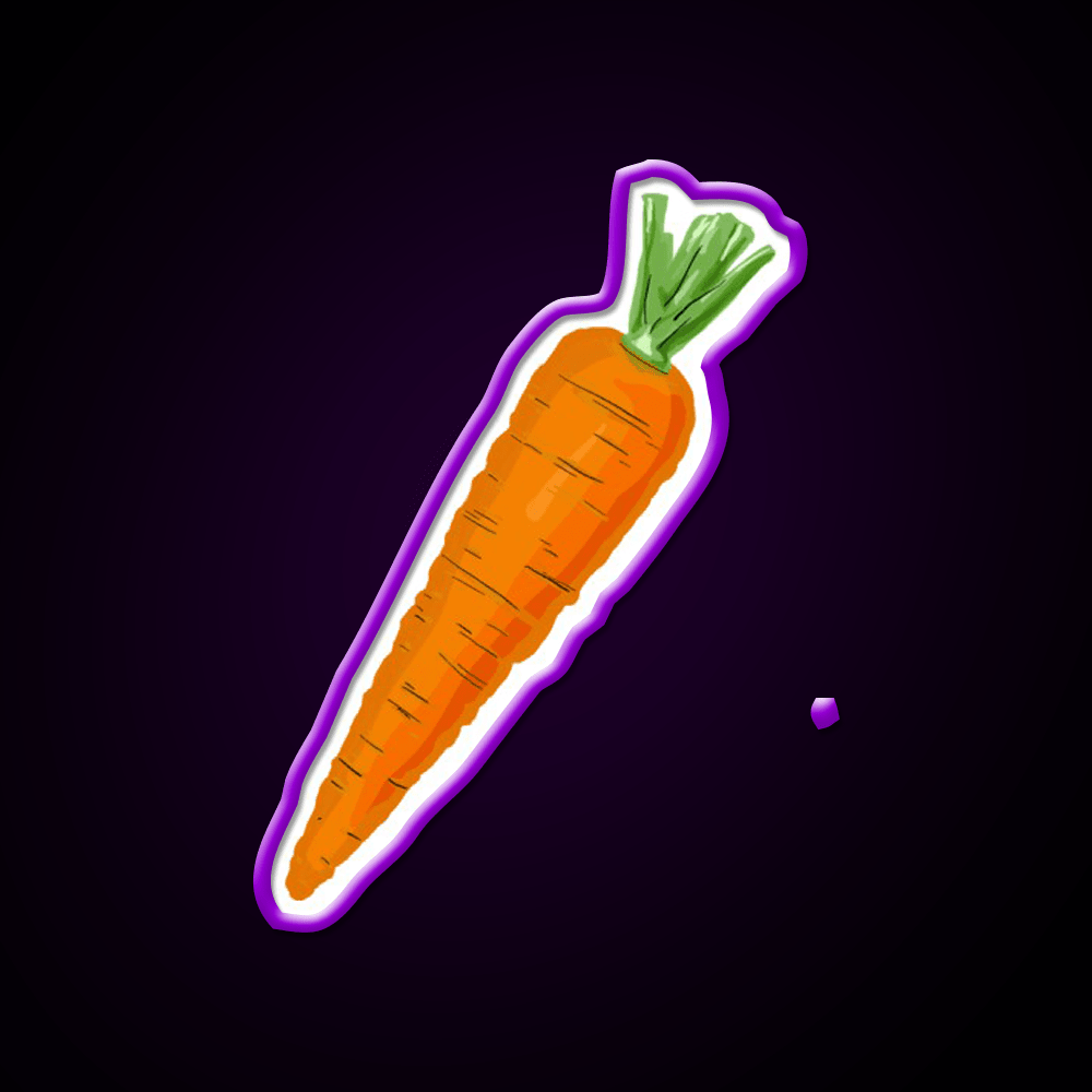 Carrot Snack Food Led Neon Sign Rgb Color - Shineneon
