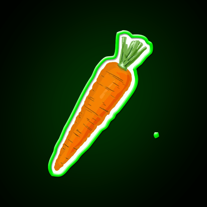 Carrot Snack Food Led Neon Sign Rgb Color - Shineneon