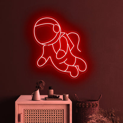 Cartoon Astronaut Large Neon Signs - Shineneon