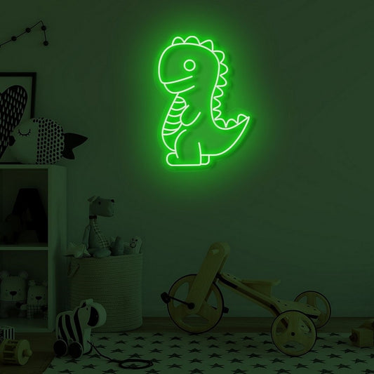 Cartoon Dinosaur Led Sign Business Neon Sign