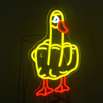 Cartoon Duck Led Neon Sign For Home And Cafe Indoor Decor | Shineneon