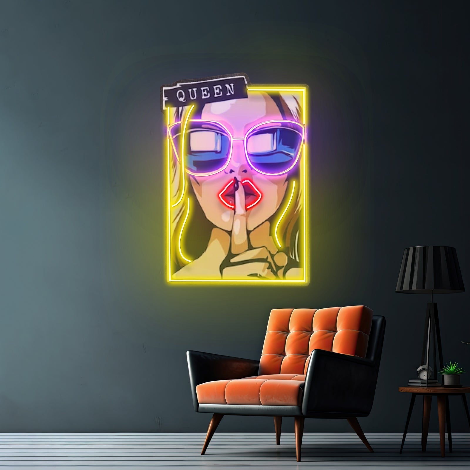 Cartoon Girl In Sunglasses Led Neon Sign Light Custom Led Signs - Shineneon