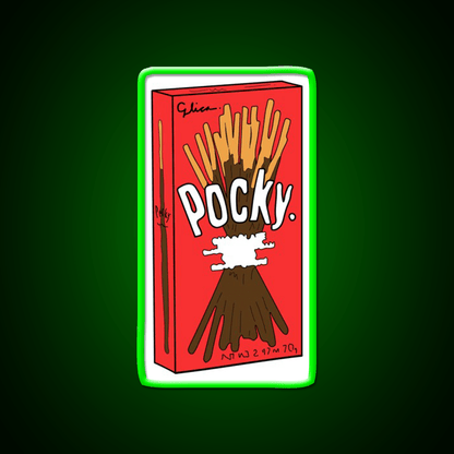 Cartoon Pocky Design Fast Food Led Neon Sign For Burger Place Rgb Color - Shineneon