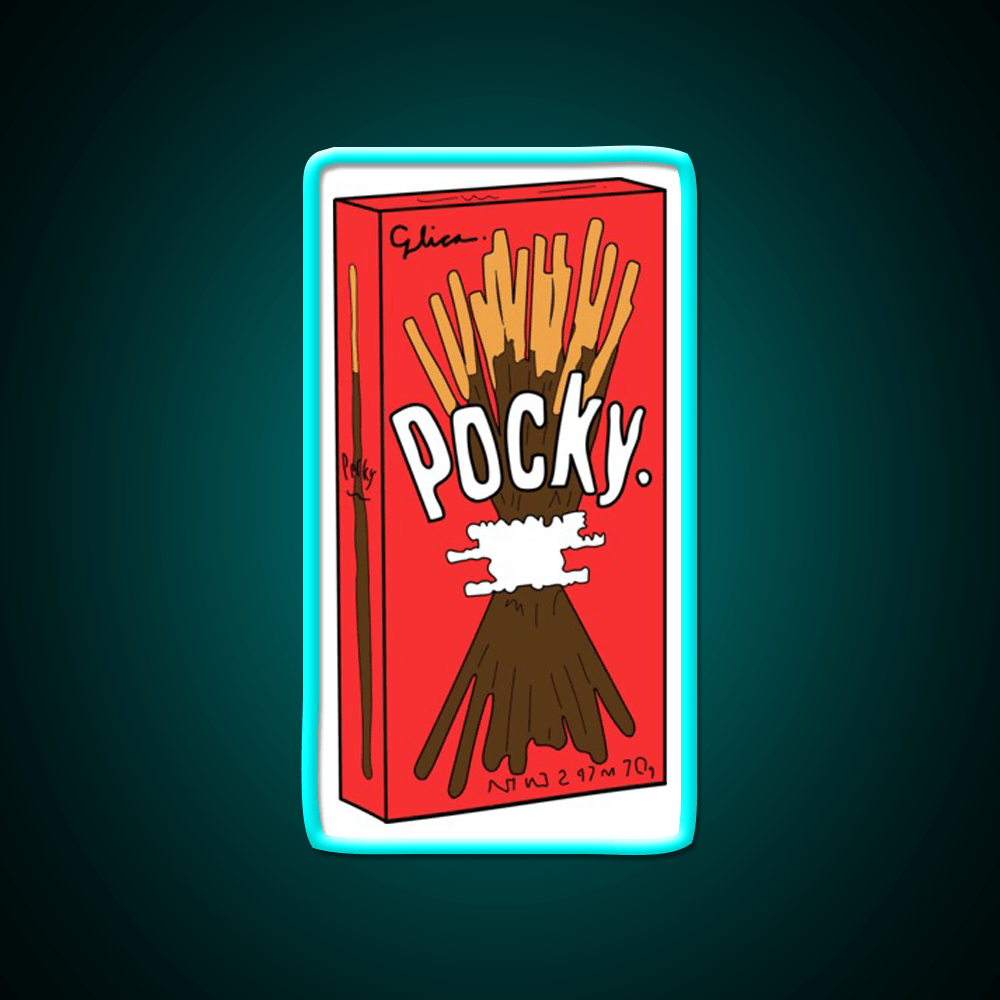 Cartoon Pocky Design Fast Food Led Neon Sign For Burger Place Rgb Color - Shineneon