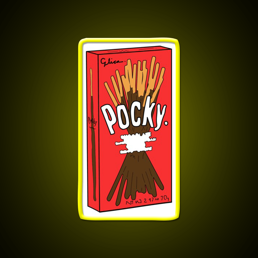 Cartoon Pocky Design Fast Food Led Neon Sign For Burger Place Rgb Color - Shineneon