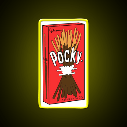 Cartoon Pocky Design Fast Food Led Neon Sign For Burger Place Rgb Color - Shineneon