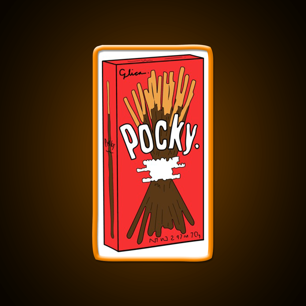 Cartoon Pocky Design Fast Food Led Neon Sign For Burger Place Rgb Color - Shineneon