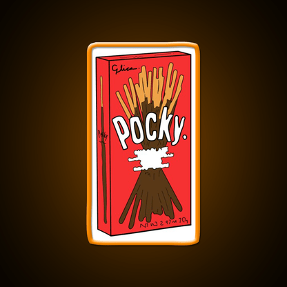 Cartoon Pocky Design Fast Food Led Neon Sign For Burger Place Rgb Color - Shineneon