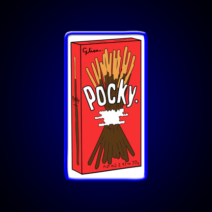 Cartoon Pocky Design Fast Food Led Neon Sign For Burger Place Rgb Color - Shineneon