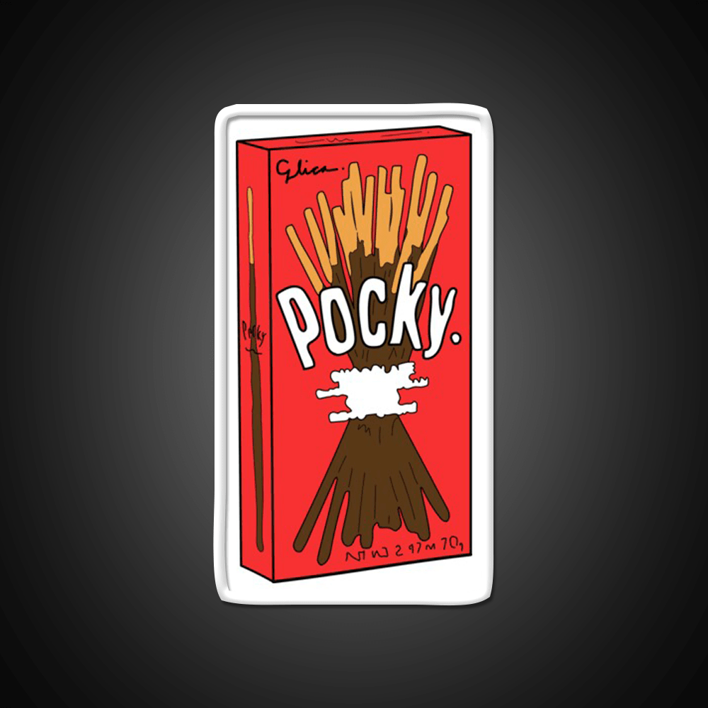 Cartoon Pocky Design Fast Food Led Neon Sign For Burger Place Rgb Color - Shineneon