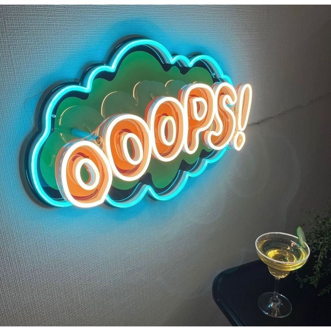 Cartoon Speech Bubble Ooops Led Sign Business Neon Sign - Shineneon
