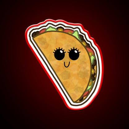 Cartoon Taco Led Neon Sign Mexican Food Sign Rgb Color - Shineneon