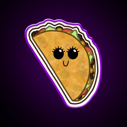Cartoon Taco Led Neon Sign Mexican Food Sign Rgb Color - Shineneon