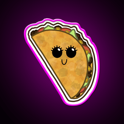 Cartoon Taco Led Neon Sign Mexican Food Sign Rgb Color - Shineneon