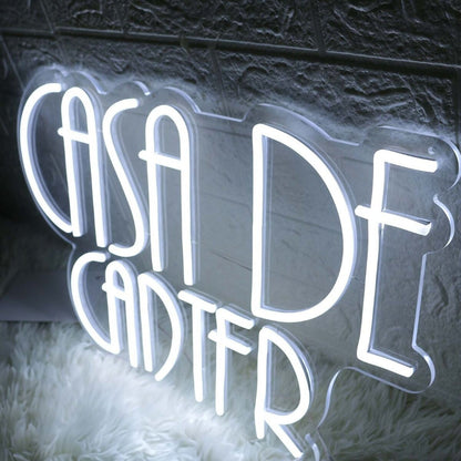 Casa De Carter White Led Neon Sign - Shineneon