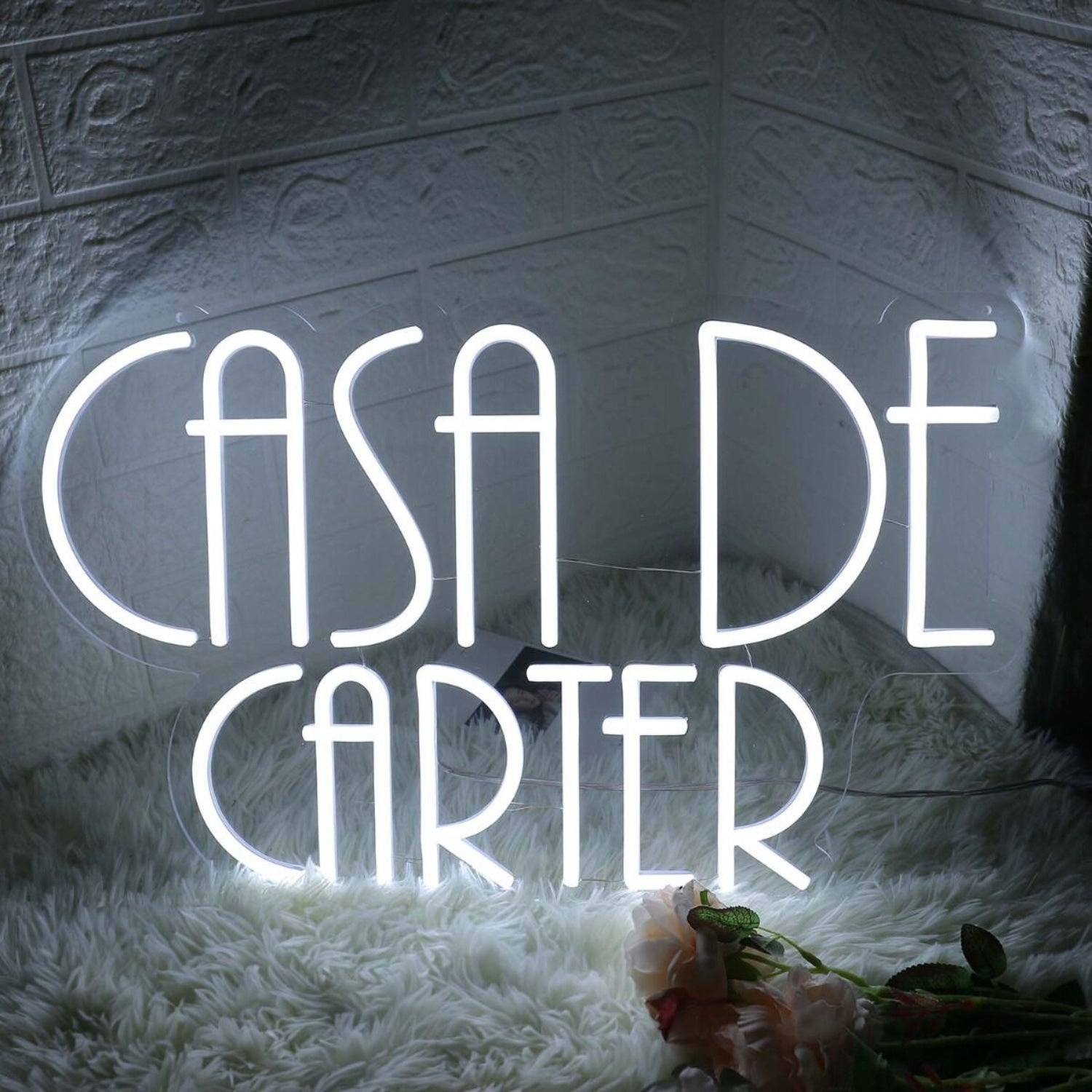 Casa De Carter White Led Neon Sign - Shineneon