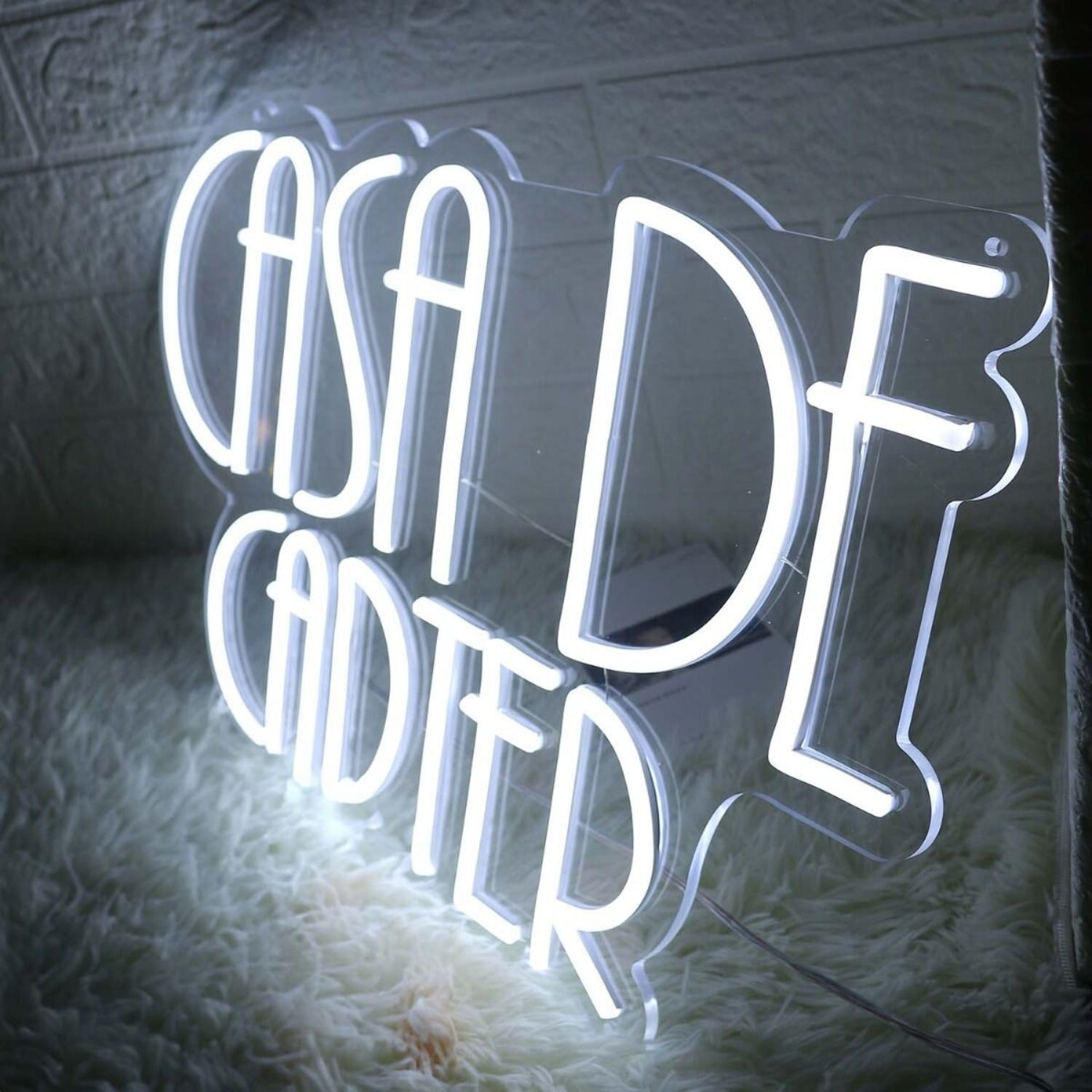 Casa De Carter White Led Neon Sign - Shineneon