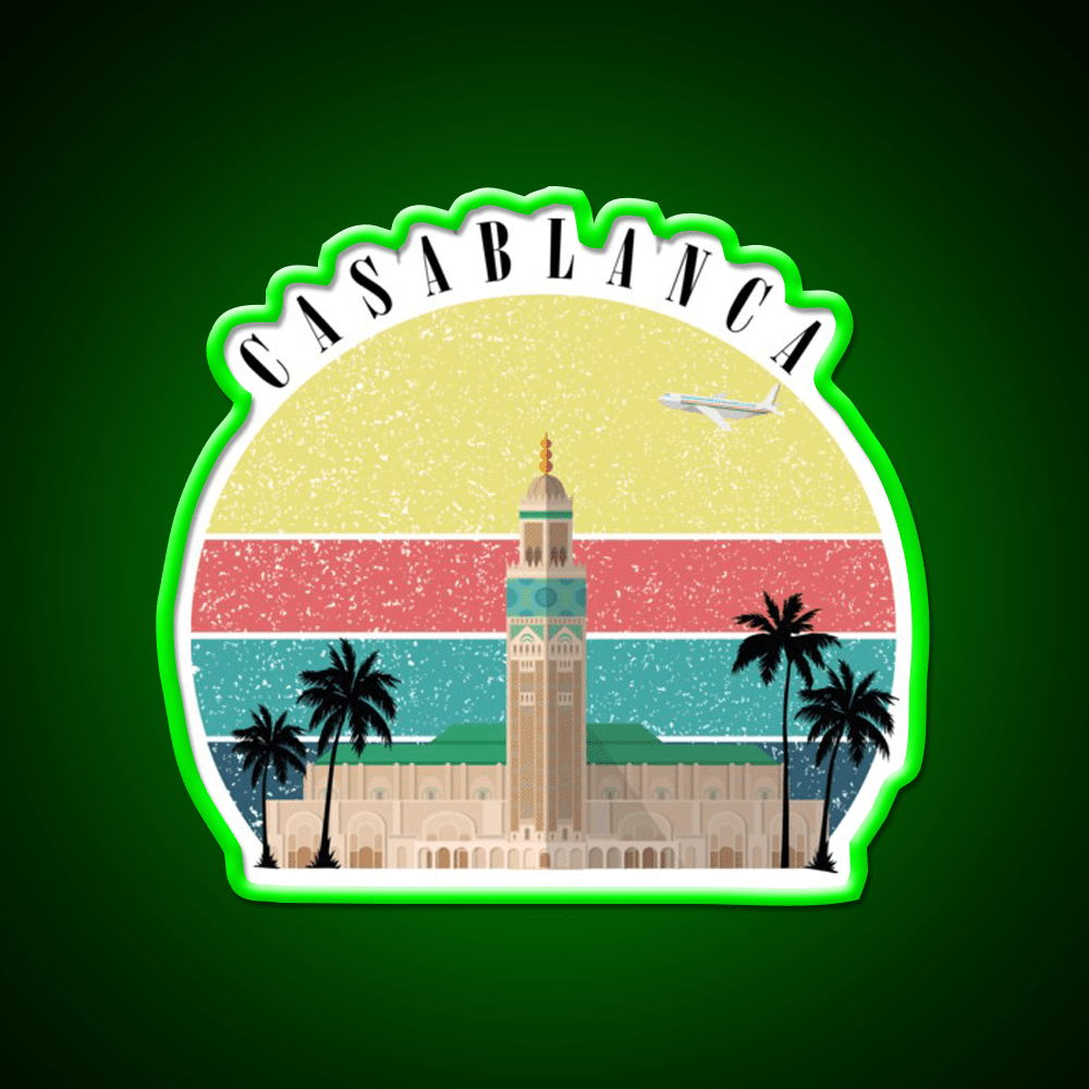 Casablanca Morrocco Welcome Led Neon Sign Open Sign Rgb Color - Shineneon