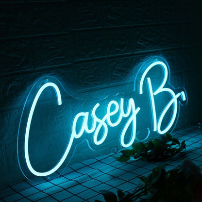 Casey B Blue Led Neon Sign - Shineneon