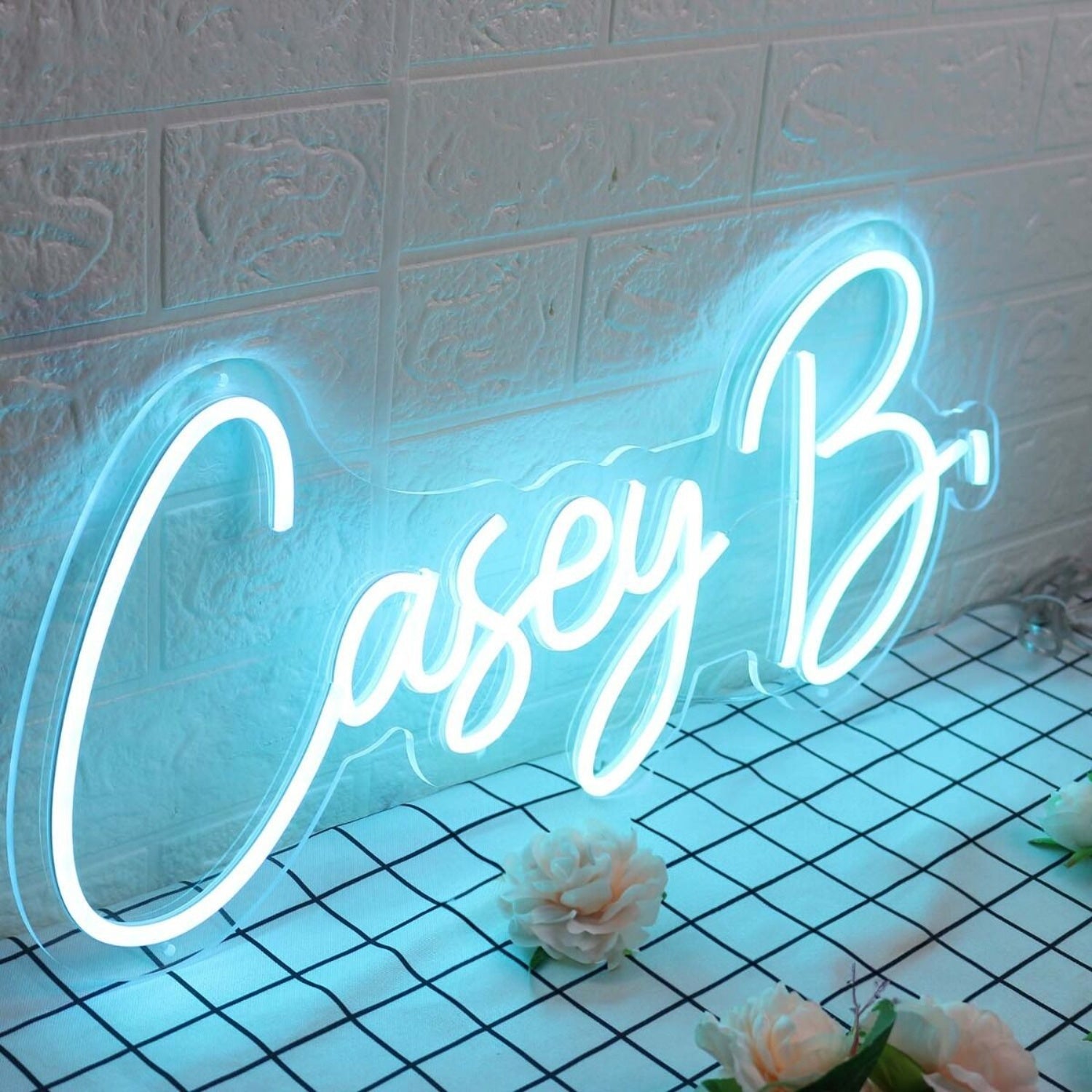 Casey B Blue Led Neon Sign - Shineneon