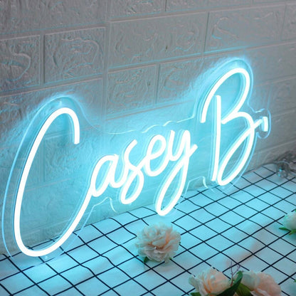 Casey B Blue Led Neon Sign - Shineneon