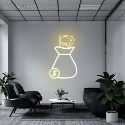 Cash Bag Neon Sign | Shineneon