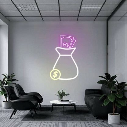 Cash Bag Neon Sign | Shineneon