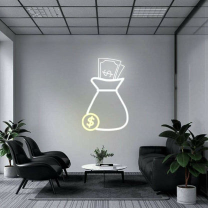 Cash Bag Neon Sign | Shineneon
