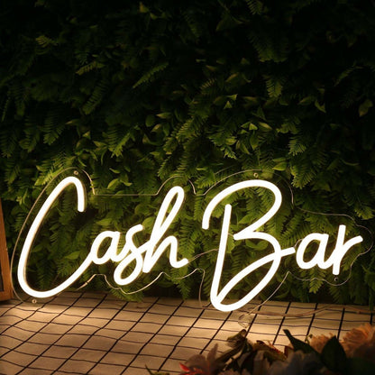 Cash Bar Yellow Led Neon Sign - Shineneon