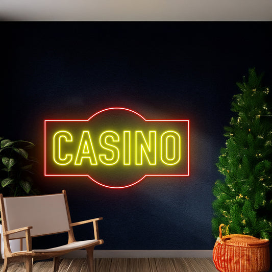 Casino Led Neon Sign For Game Player