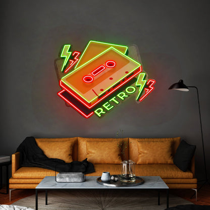 Cassette Retro Custom Led Signs Artwork For Sale - Shineneon