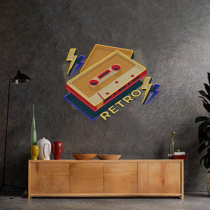 Cassette Retro Led Neon Acrylic Artwork | Shineneon