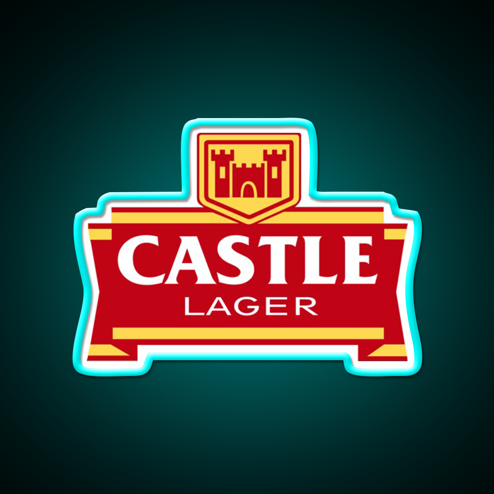 Castle Lager Beer Bar Decor Led Neon Sign Rgb Color - Size and dimension reference