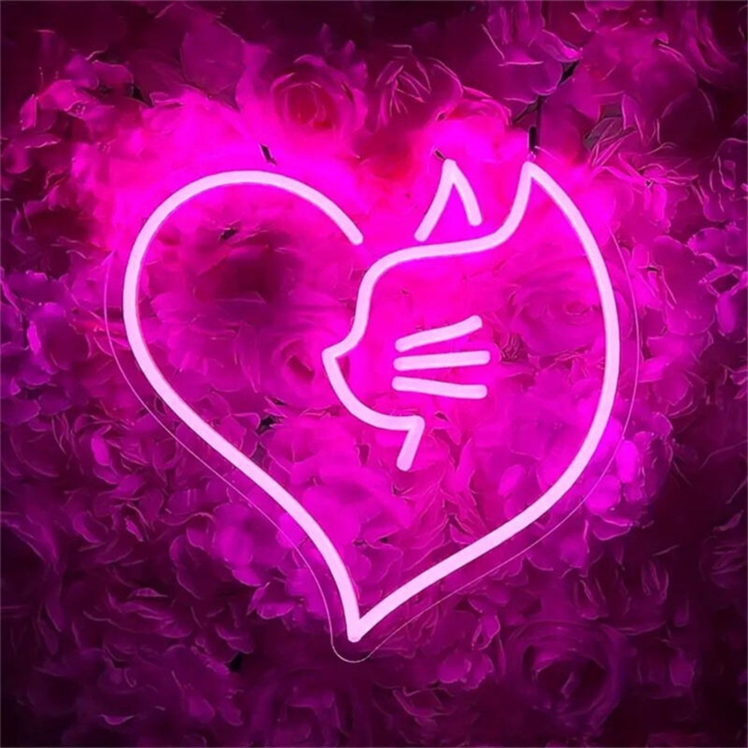 Cat And Love Led Neon Sign For Stylish Home Decor - Shineneon