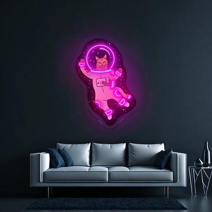 Cat Astronaut Funny Neon Signs - Shineneon