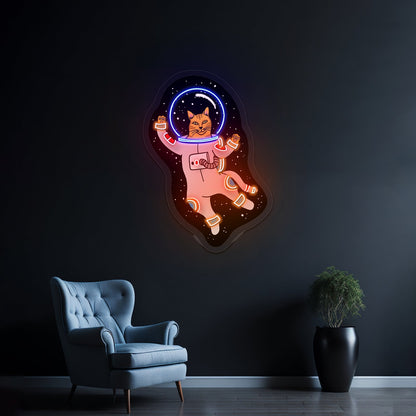 Cat Astronaut Funny Neon Signs - Shineneon