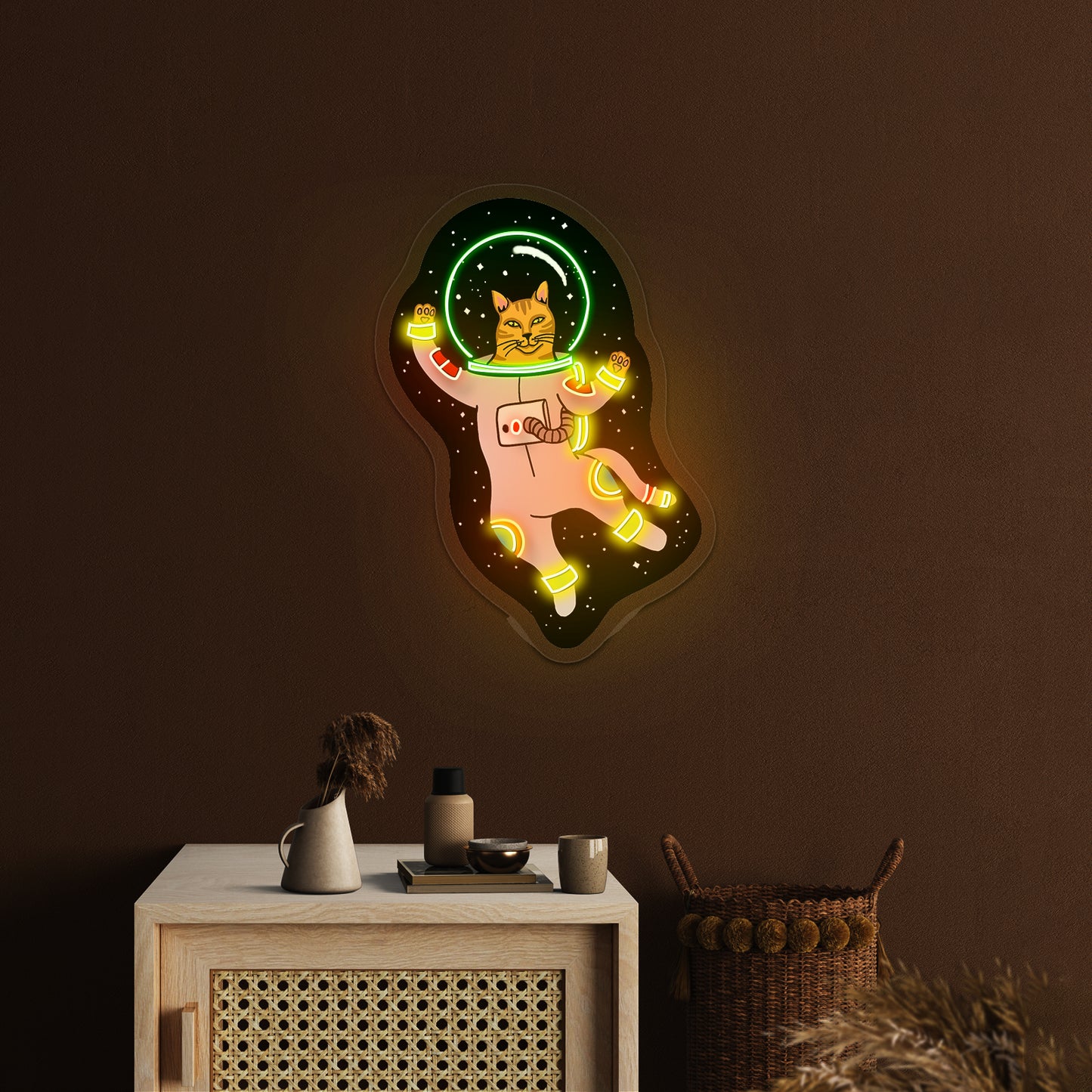 Cat Astronaut funny Neon Signs