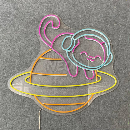 Cat Astronaut Led Neon Sign | Shineneon